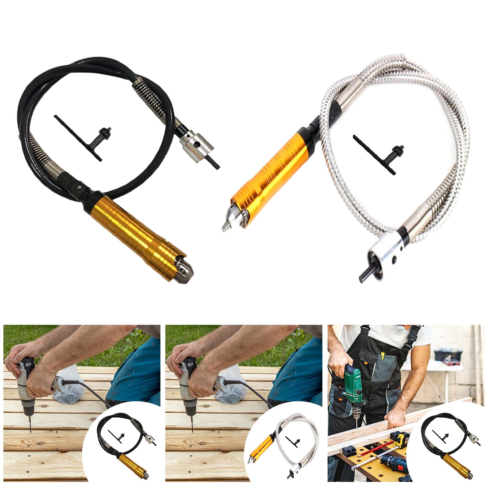 Flexible Shaft Rotary Tool Extension Chuck - Cabo de Extensão Flexível para Furadeira