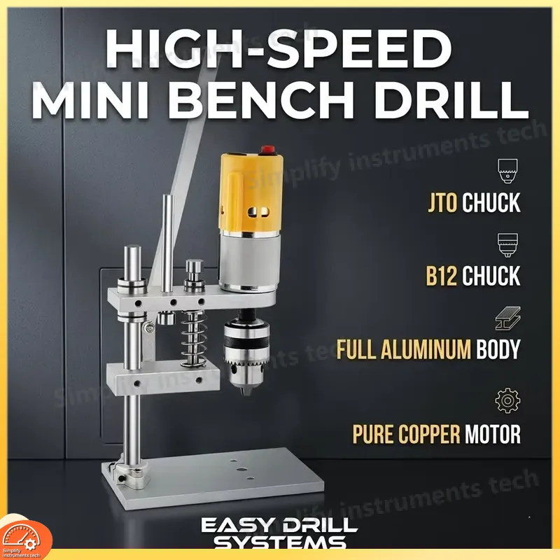 Mini Bench Drill Press Variable Speed - Mini Furadeira de Bancada 24V com
