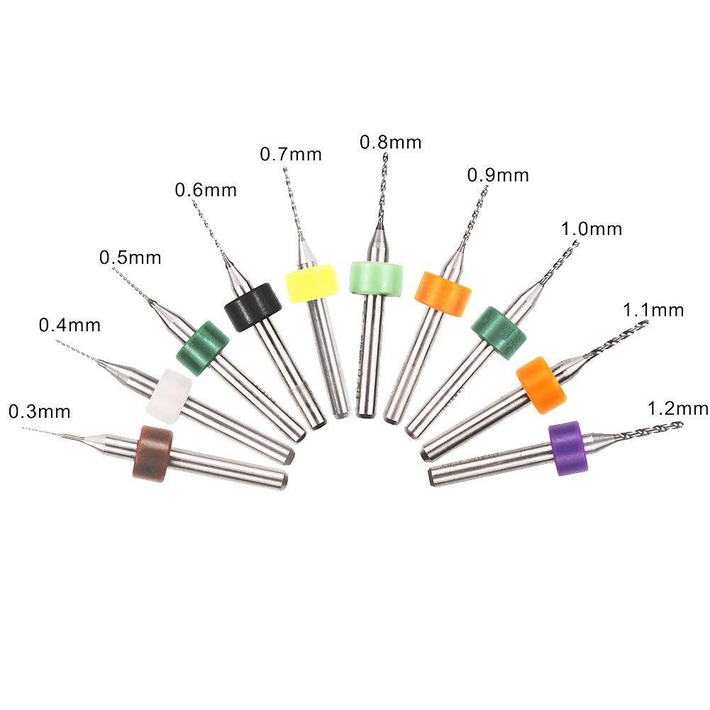 Conjunto de 10 Brocas Micro de - Pcb Micro Carbide Drill Bits 0.3-1.2Mm avaliação e preço