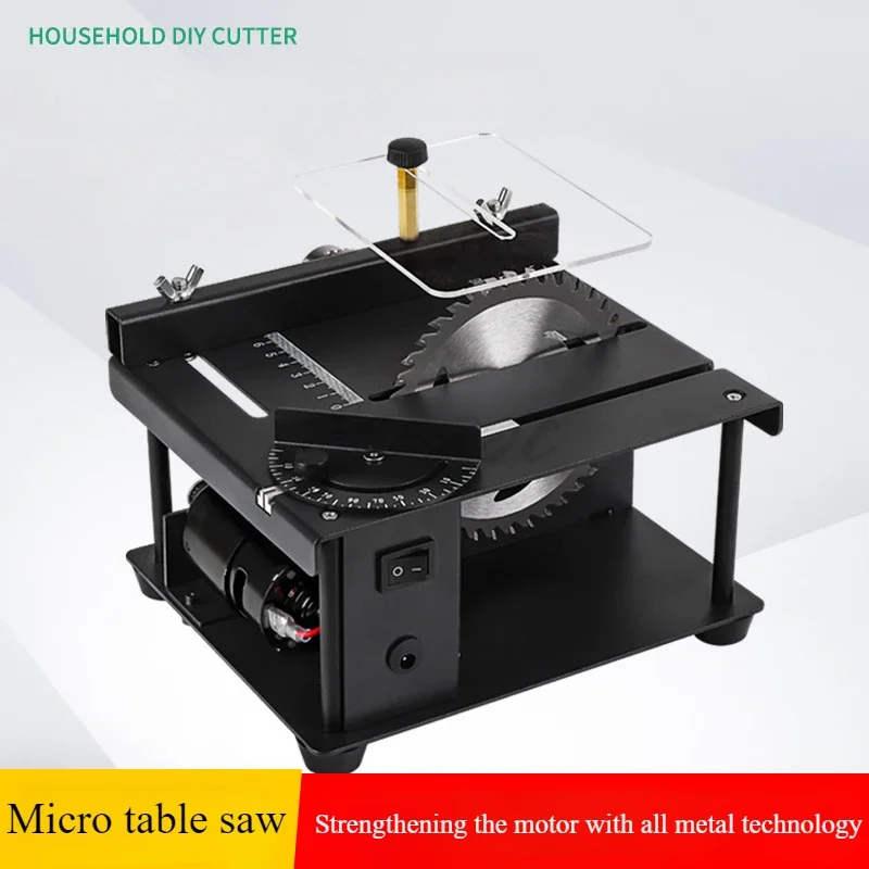 Mini serra de mesa, serra pequ - Mini Circular Table Saw Diy Woodworking avaliação e preço