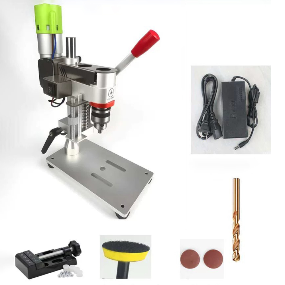 Conjunto de Mini Furadeira de  - Mini Bench Drill Press Variable Speed avaliação e preço