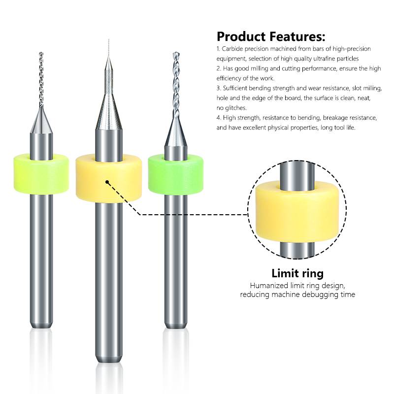 10 pçs/set 0.1mm-3.175mm de al - Pcb Micro Carbide Drill Bits 0.3-1.2Mm avaliação e preço