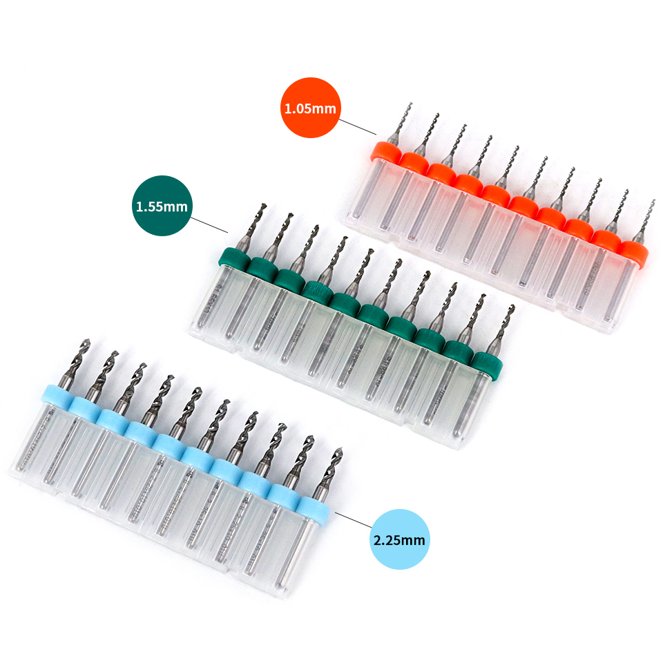 Vack-conjunto de brocas pcb, 1 - Pcb Micro Carbide Drill Bits 0.3-1.2Mm avaliação e preço