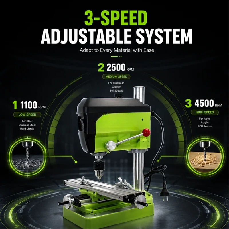 Máquina de Perfuração de Banca - Mini Milling Machine Table Cross Slide Xy avaliação e preço