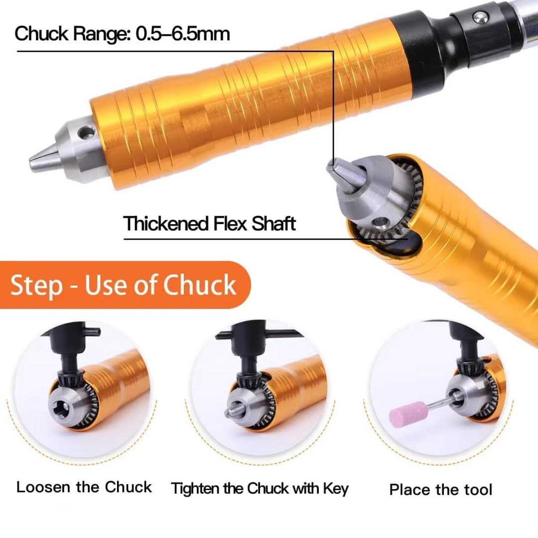 Ferramenta de Gravação de Joia - Flexible Shaft Rotary Tool Extension Chuck avaliação e preço