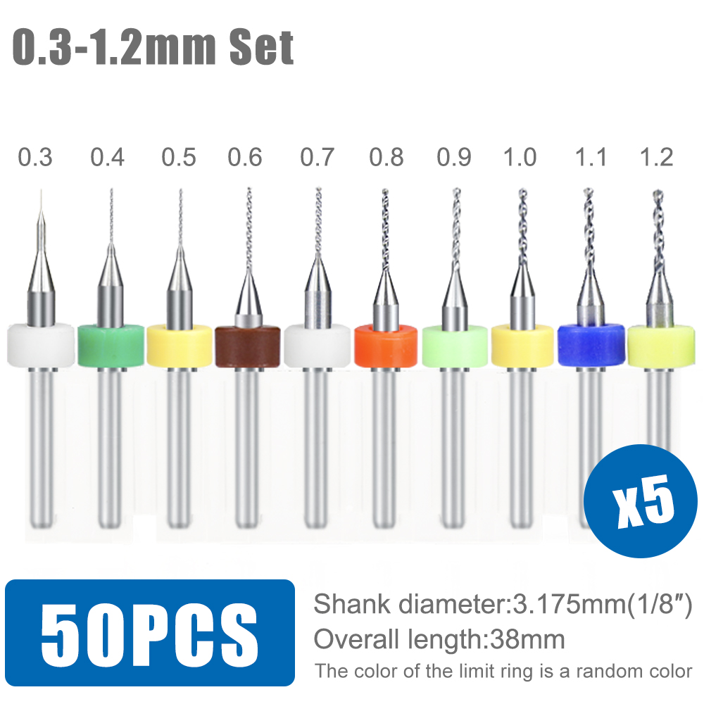 Broca para PCB CMCP, 20/50 peç - Pcb Micro Carbide Drill Bits 0.3-1.2Mm avaliação e preço