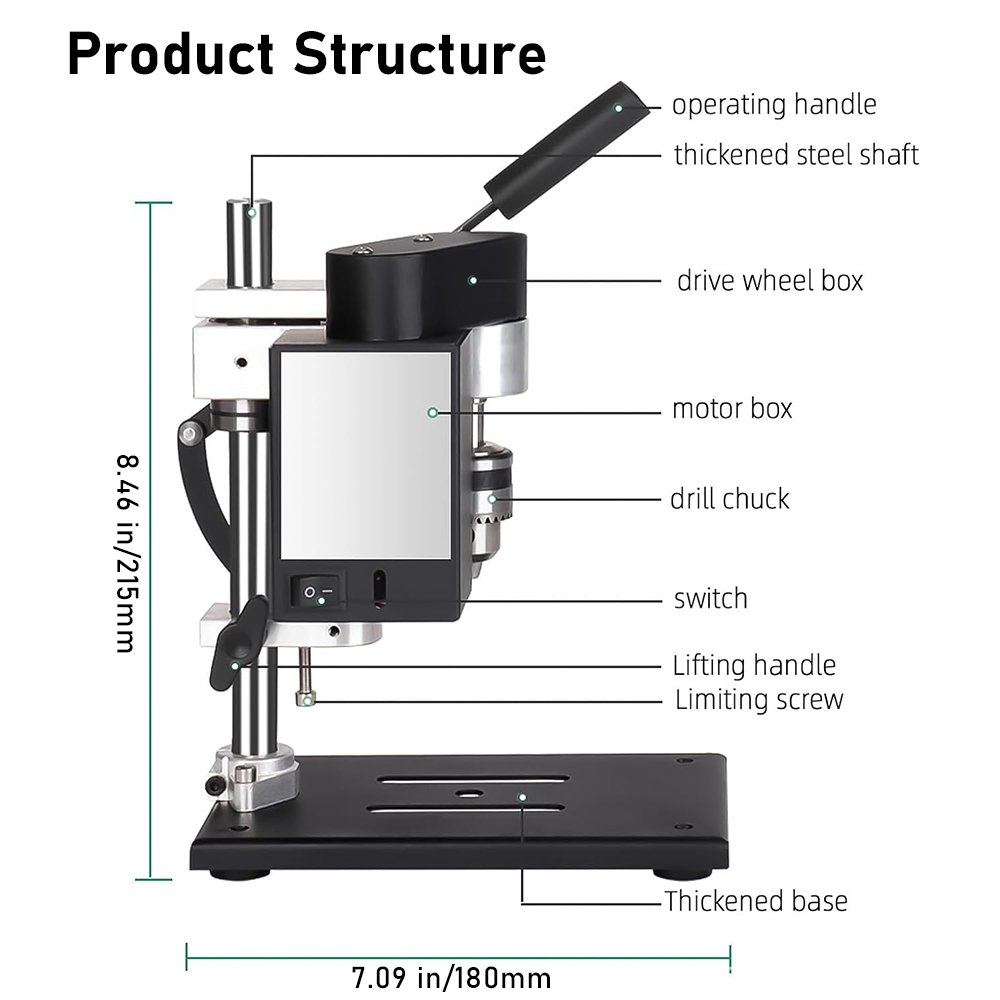 Furadeira de Bancada Mini TUNG - Mini Bench Drill Press Variable Speed avaliação e preço