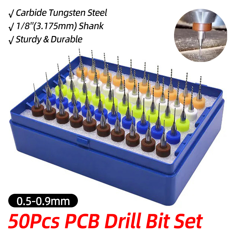 Conjunto de 50 Brocas para PCB - Pcb Micro Carbide Drill Bits 0.3-1.2Mm avaliação e preço