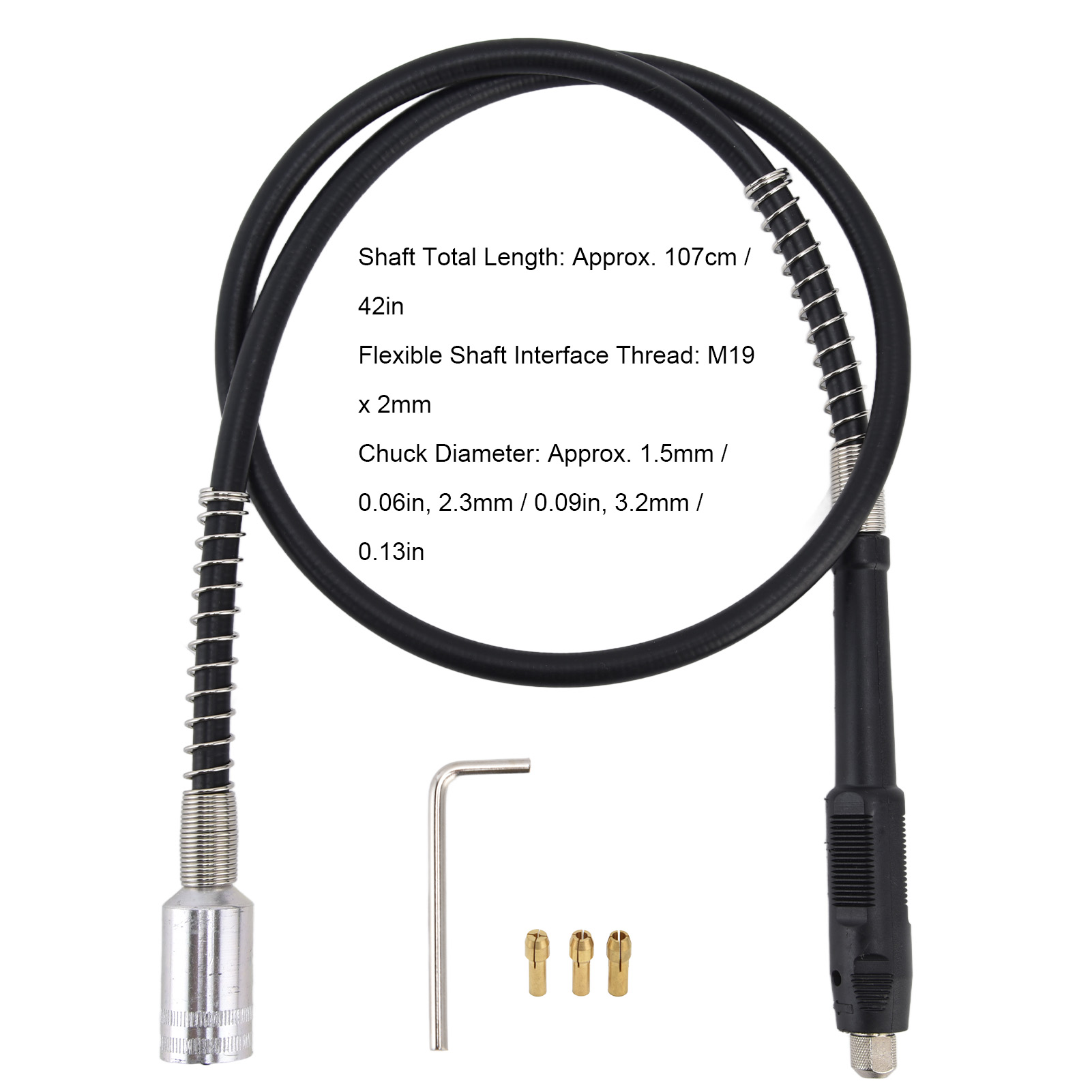 Eixo de extensão para furadeir - Flexible Shaft Rotary Tool Extension Chuck avaliação e preço